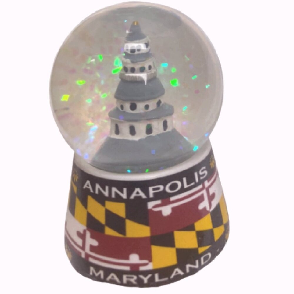Maryland Flag State House Mini Snow Globe - NEW Fast Ship